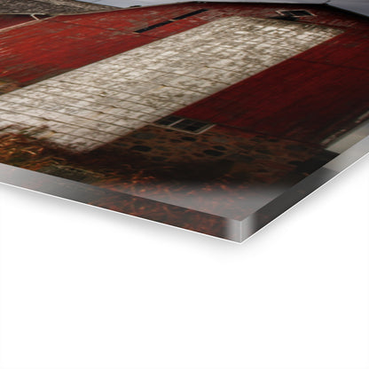 U R There Photography Hurds Corner Red III Rustic Farmhouse Acrylic Wall Print