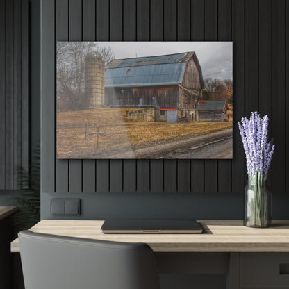 Barn Boutique Modern Farmhouse Acrylic Wall Print| Seymour Lakes Roadside Grey