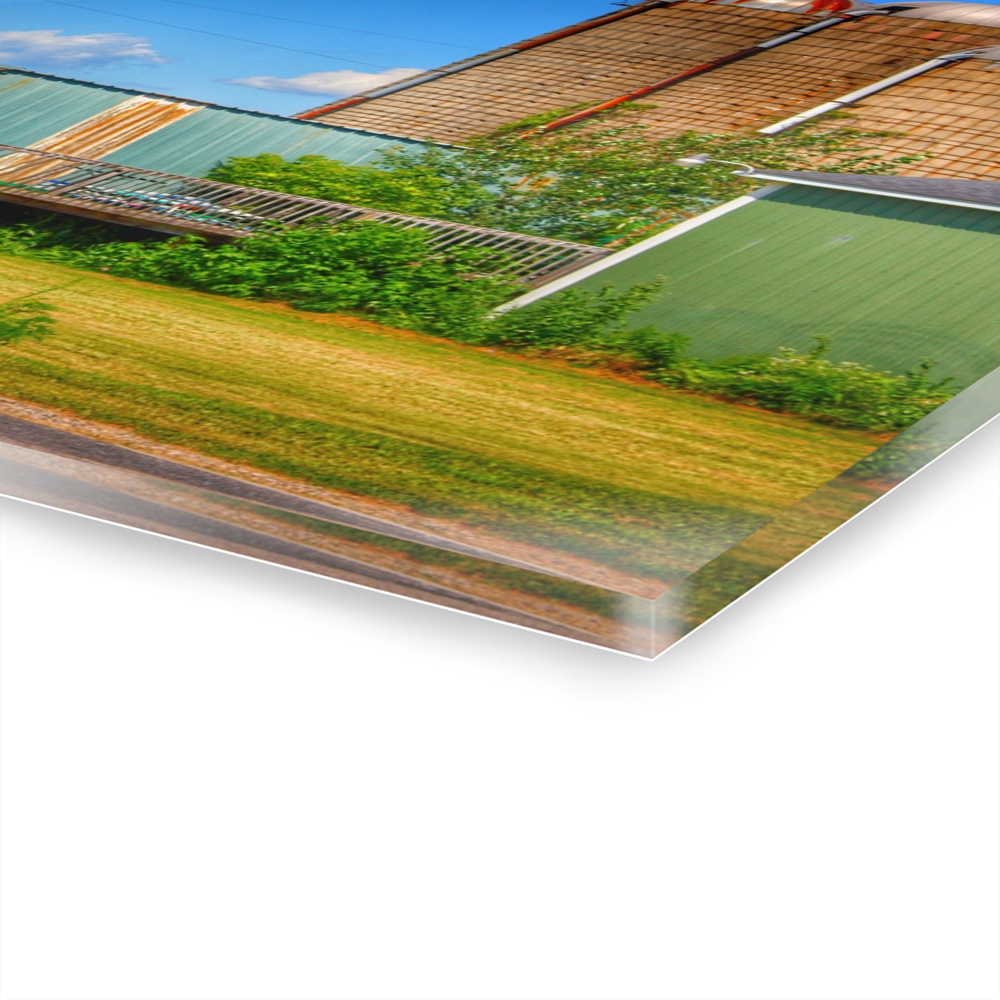 U R There Photography Morrish Road Silos I Rustic Farmhouse Acrylic Wall Print