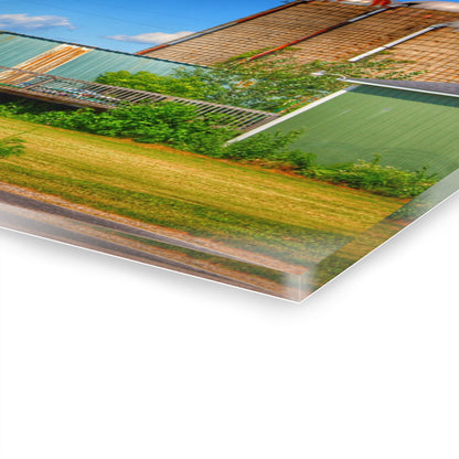 U R There Photography Morrish Road Silos I Rustic Farmhouse Acrylic Wall Print