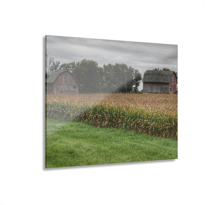 U R There Photography East Caro Road Reds Rustic Farmhouse Acrylic Wall Print