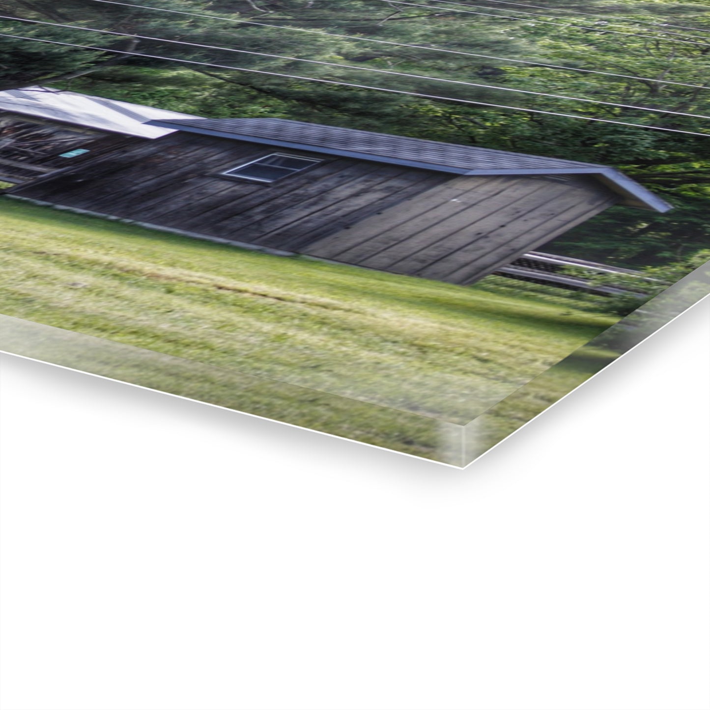 U R There Photography Leonard Road Roadside Greys Rustic Farmhouse Acrylic Wall Print