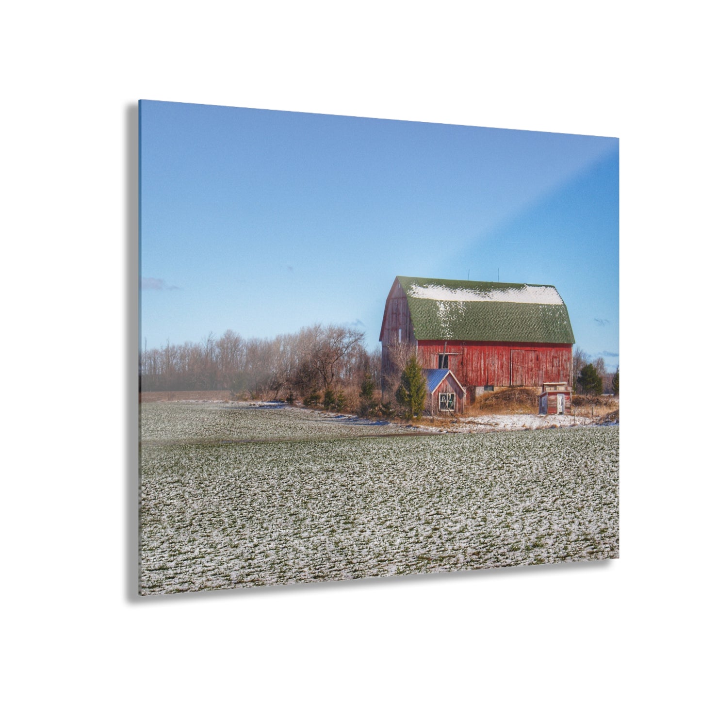 Barn Boutique Modern Farmhouse Acrylic Wall Print| Spring Red II