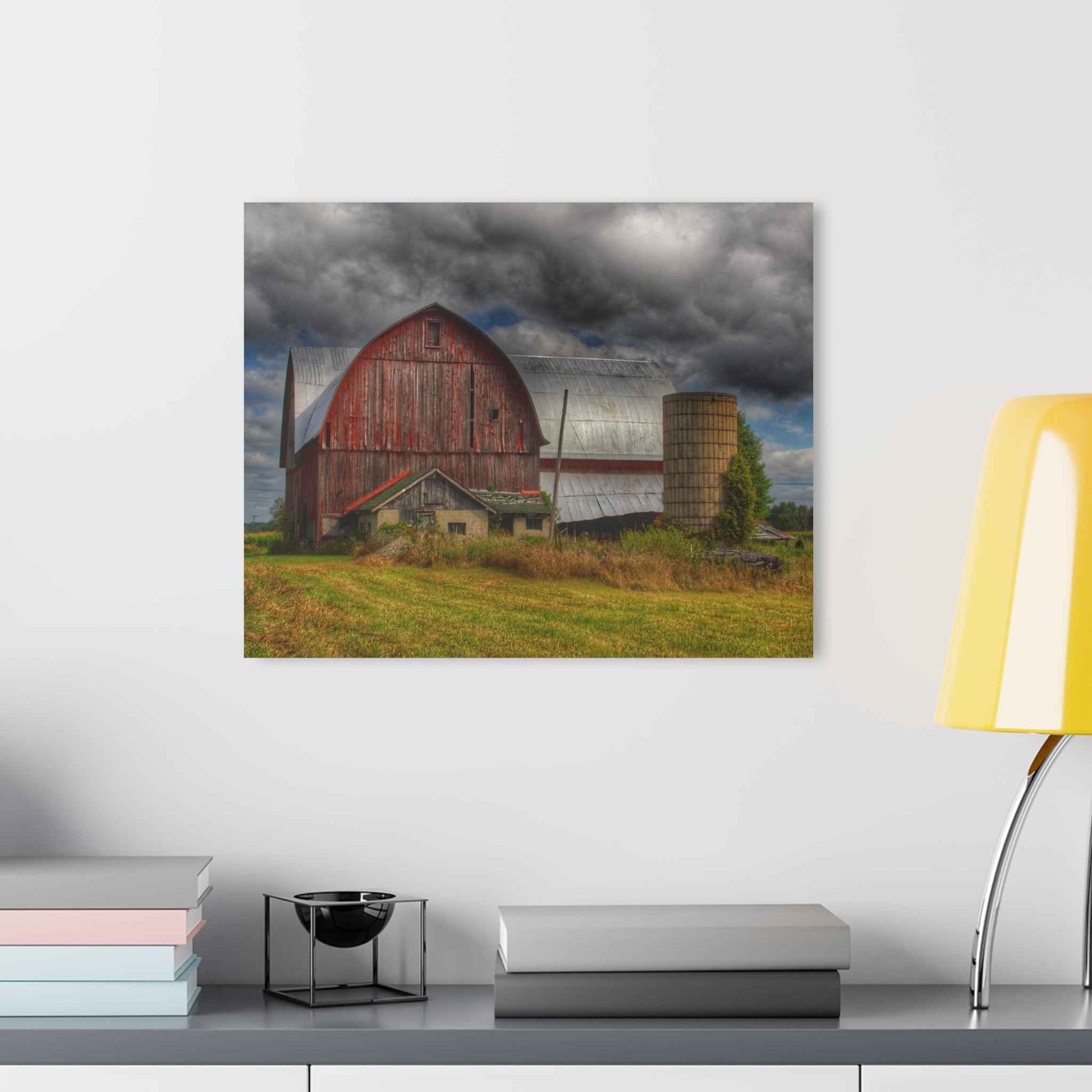 U R There Photography Valentine Road Red I Rustic Farmhouse Acrylic Wall Print