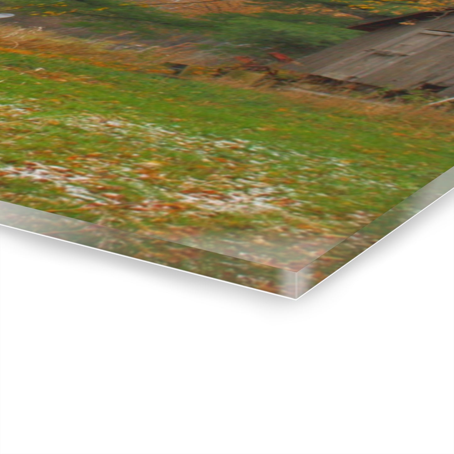 U R There Photography Frenchline Road Old Grey Rustic Farmhouse Acrylic Wall Print