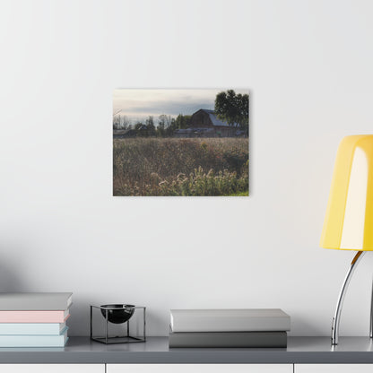 U R There Photography Brown City Road Red Rustic Farmhouse Acrylic Wall Print