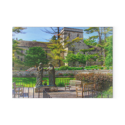 U R There Photography Saint Hugo of the Hills I Rustic Farmhouse Tempered-Glass Cutting Board