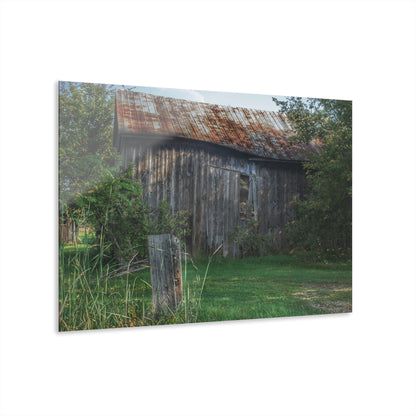 U R There Photography Rusted Grey Rustic Farmhouse Acrylic Wall Print