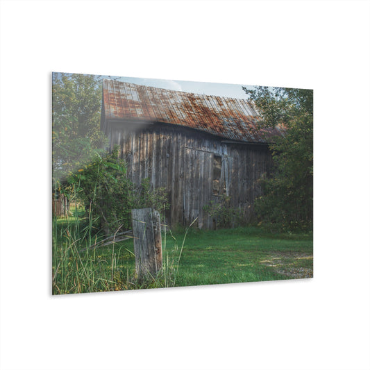 U R There Photography Rusted Grey Rustic Farmhouse Acrylic Wall Print