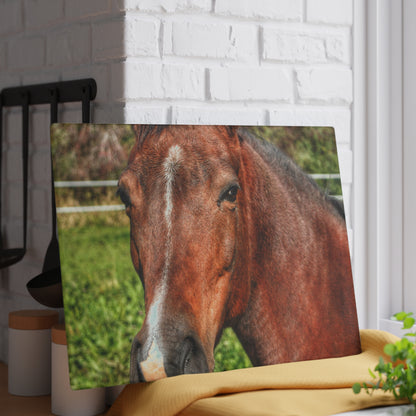 U R There Photography Irish Road Brownie Rustic Farmhouse Tempered-Glass Cutting Board