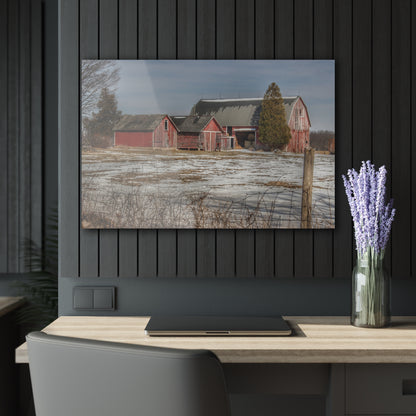 U R There Photography Wilder Road Reds Rustic Farmhouse Acrylic Wall Print