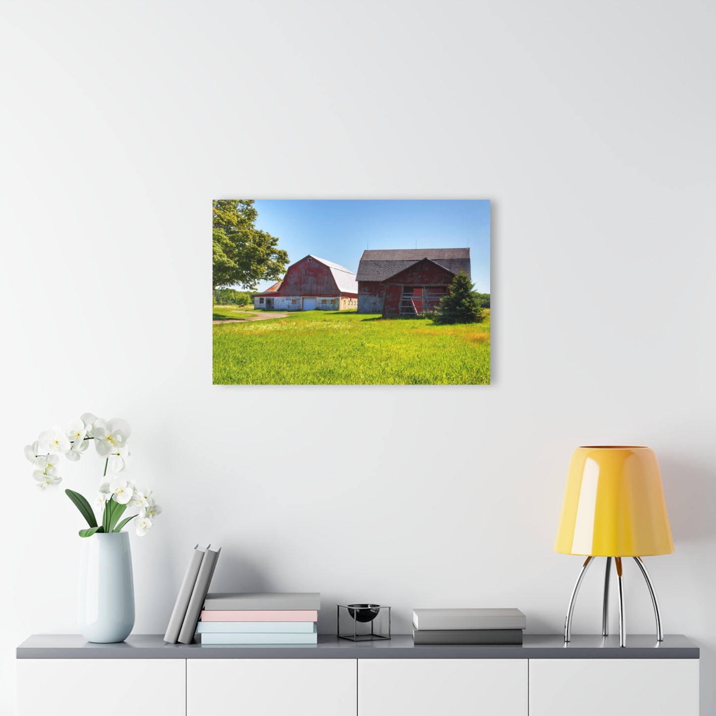 U R There Photography Atwell Road Trio Rustic Farmhouse Acrylic Wall Print