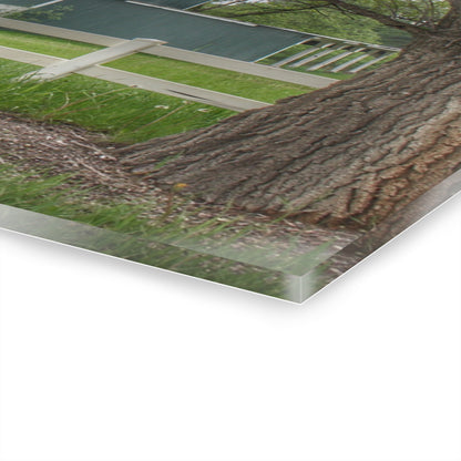 U R There Photography Lake George Road Fox Green Rustic Farmhouse Acrylic Wall Print