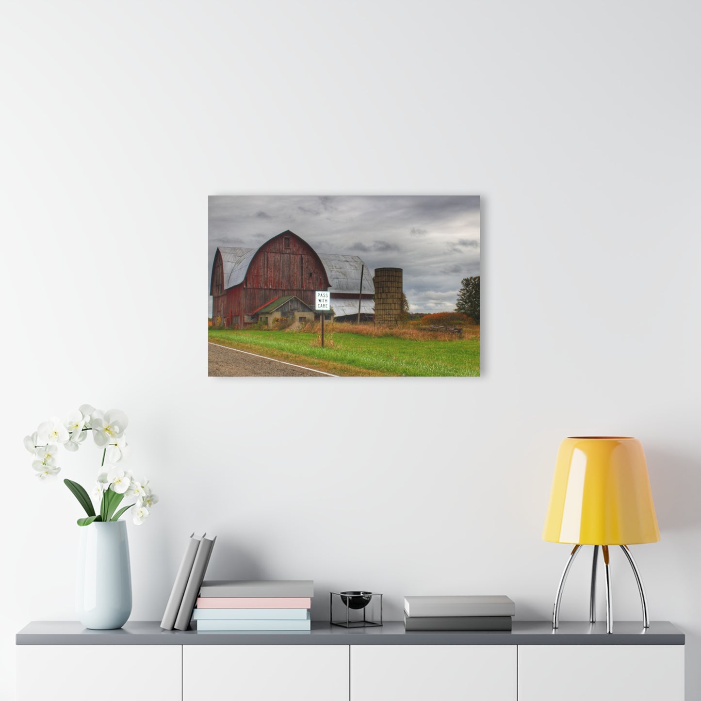 U R There Photography Valentine Road Red II Rustic Farmhouse Acrylic Wall Print