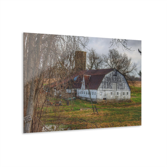U R There Photography Otter Lake Road White Rustic Farmhouse Acrylic Wall Print