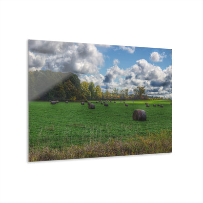 U R There Photography Haybale Heaven 2020 Rustic Farmhouse Acrylic Wall Print