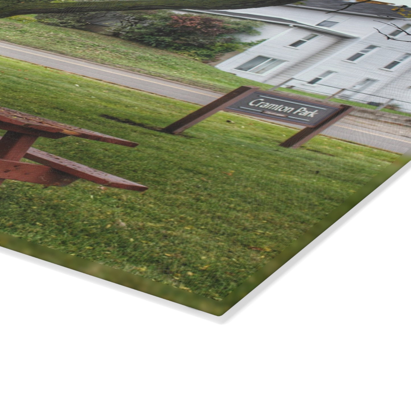 U R There Photography Picnic in the Park Rustic Farmhouse Tempered-Glass Cutting Board