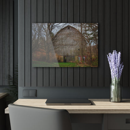 U R There Photography West Murphy Lake Road Grey Rustic Farmhouse Acrylic Wall Print