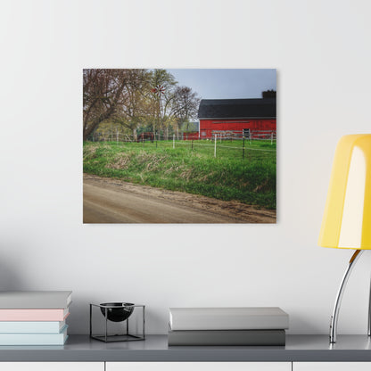 U R There Photography West Lake Road Farm and Filly I Rustic Farmhouse Acrylic Wall Print