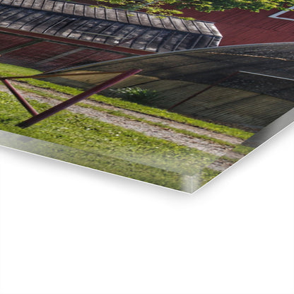 U R There Photography Hidden Reds Rustic Farmhouse Acrylic Wall Print