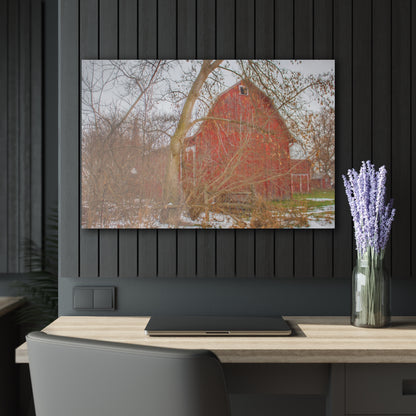 U R There Photography Holmes Road Red I Rustic Farmhouse Acrylic Wall Print