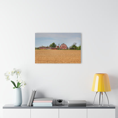 U R There Photography Volz Road Reds Rustic Farmhouse Acrylic Wall Print