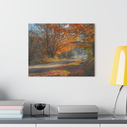 U R There Photography Fall on Oak Road Rustic Farmhouse Acrylic Wall Print