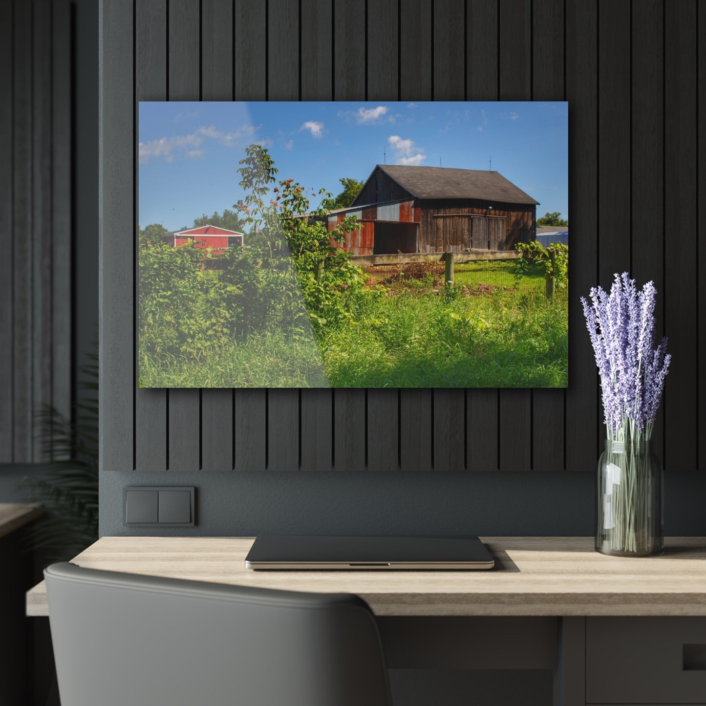 U R There Photography Beyond the Fence on Hunters Creek Rustic Farmhouse Acrylic Wall Print