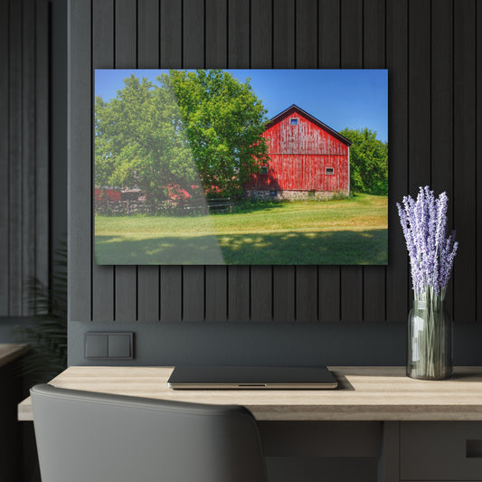 Barn Boutique Modern Farmhouse Acrylic Wall Print| Five Lakes Red IV