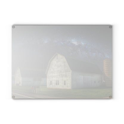 U R There Photography Under the Milky Way Rustic Farmhouse Tempered-Glass Cutting Board
