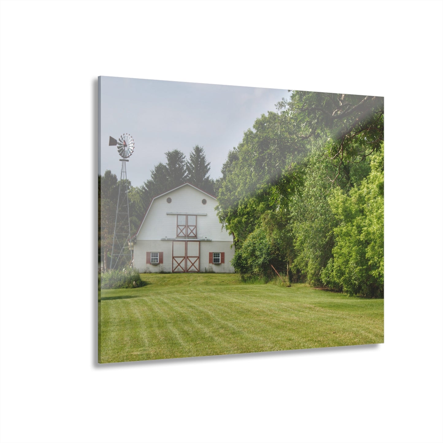 U R There Photography Hunters Creek White Rustic Farmhouse Acrylic Wall Print
