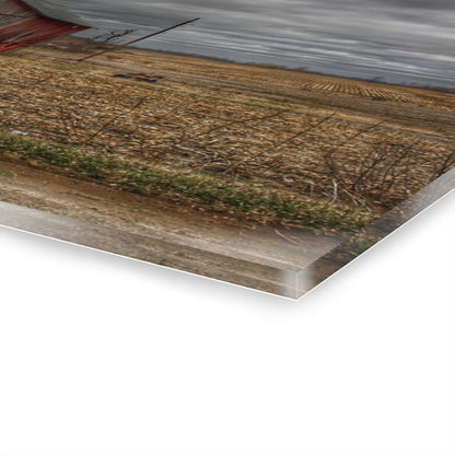 U R There Photography Barnes Road Little Red III Rustic Farmhouse Acrylic Wall Print