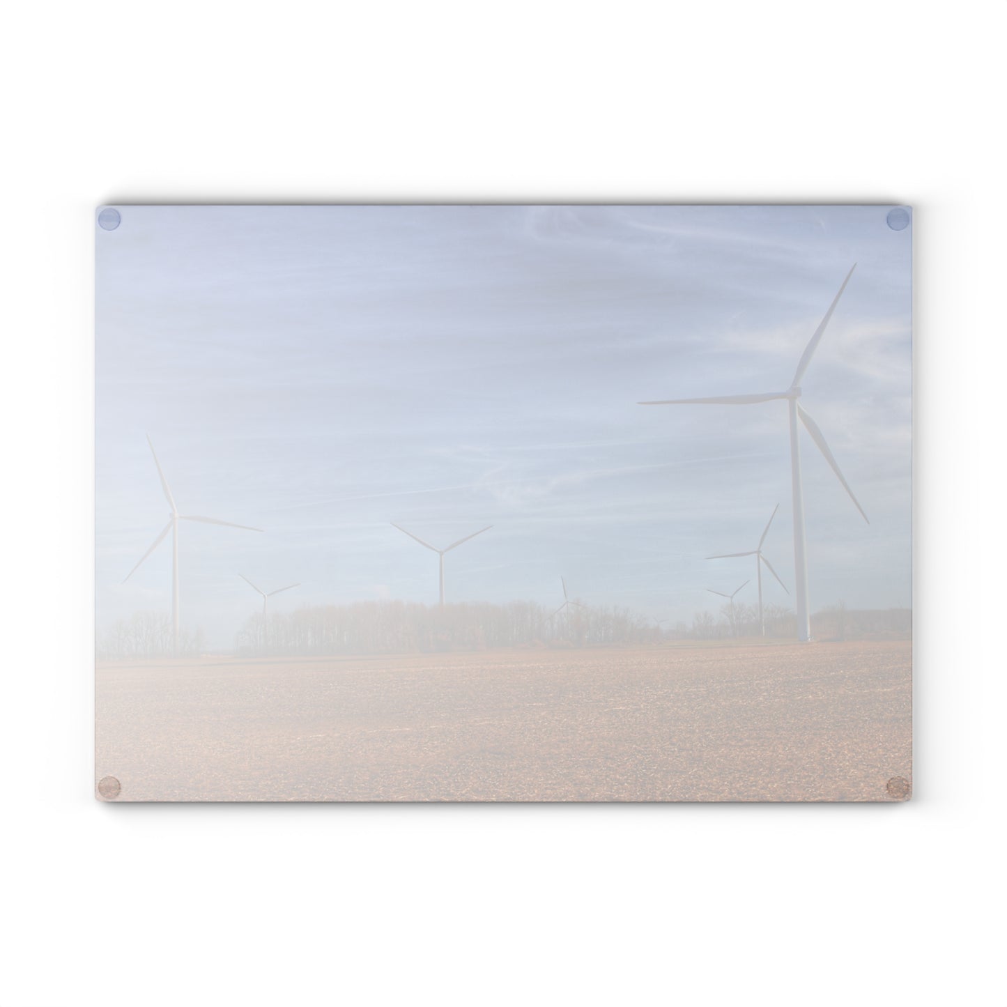 U R There Photography Windmill Alley Rustic Farmhouse Tempered-Glass Cutting Board