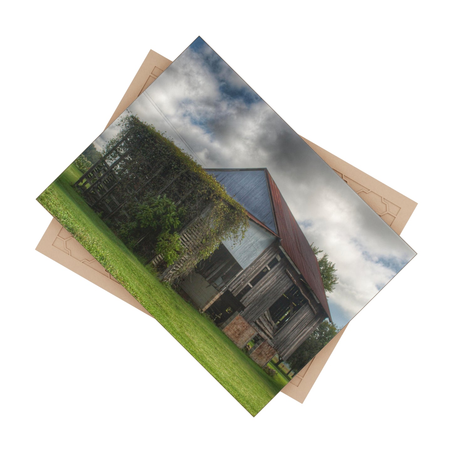 U R There Photography Pergola Barn Rustic Farmhouse Decorative Ceramic Tile