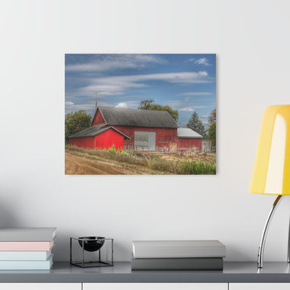 U R There Photography Wheeling Road Horse Barn Rustic Farmhouse Acrylic Wall Print