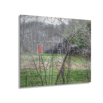 U R There Photography Hidden Capac Grey Rustic Farmhouse Acrylic Wall Print