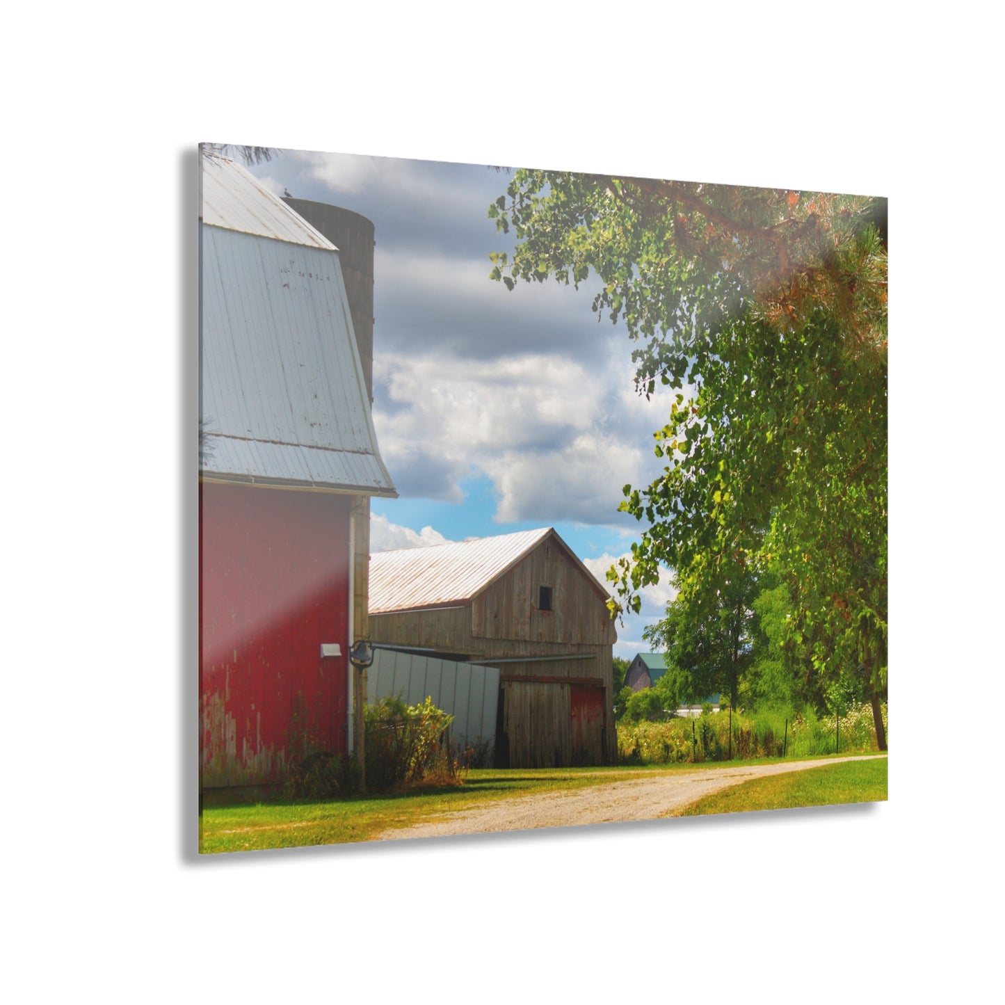 U R There Photography Hough Barn View Rustic Farmhouse Acrylic Wall Print