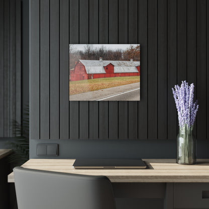 U R There Photography Caseville Red Rustic Farmhouse Acrylic Wall Print