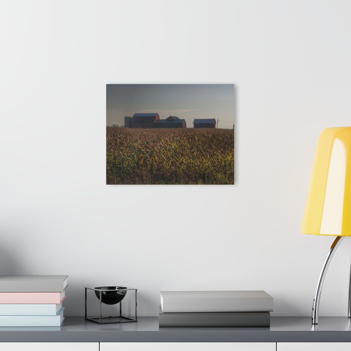U R There Photography Slattery Road Farm and Cornfield I Rustic Farmhouse Acrylic Wall Print