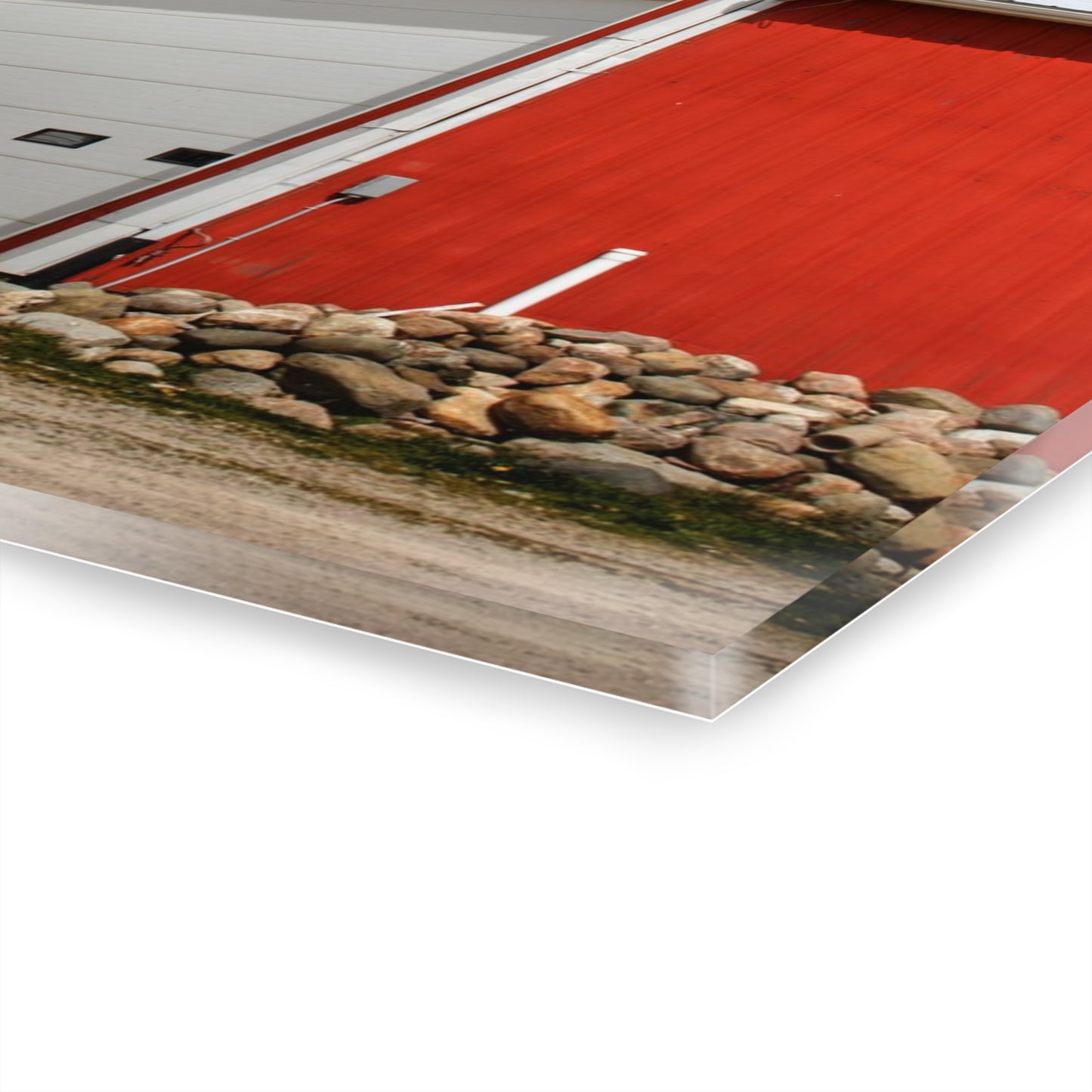 U R There Photography Darbee Red Rustic Farmhouse Acrylic Wall Print