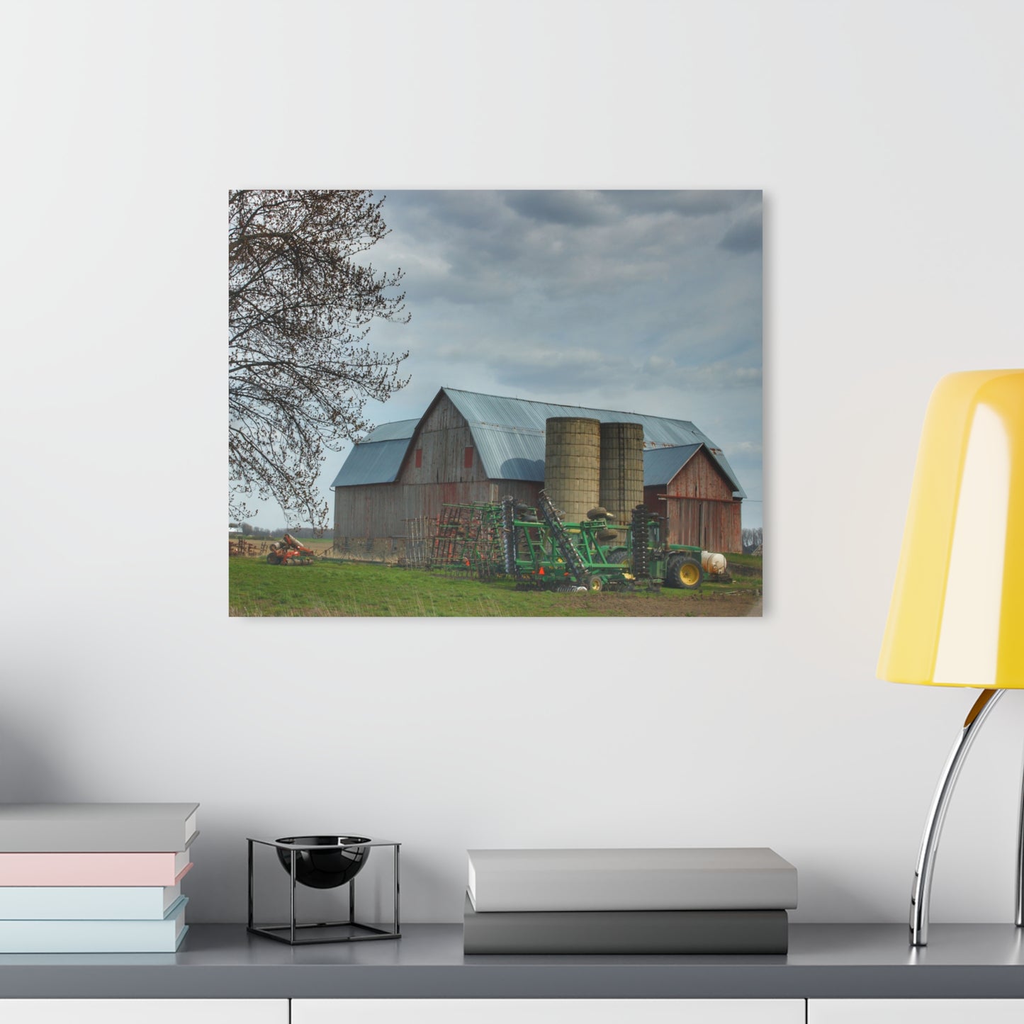 U R There Photography Snover Road Red I Rustic Farmhouse Acrylic Wall Print