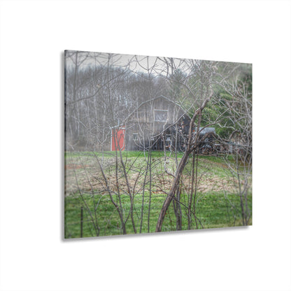 U R There Photography Hidden Capac Grey Rustic Farmhouse Acrylic Wall Print