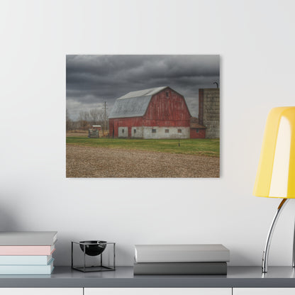 U R There Photography Murray Road Red Rustic Farmhouse Acrylic Wall Print
