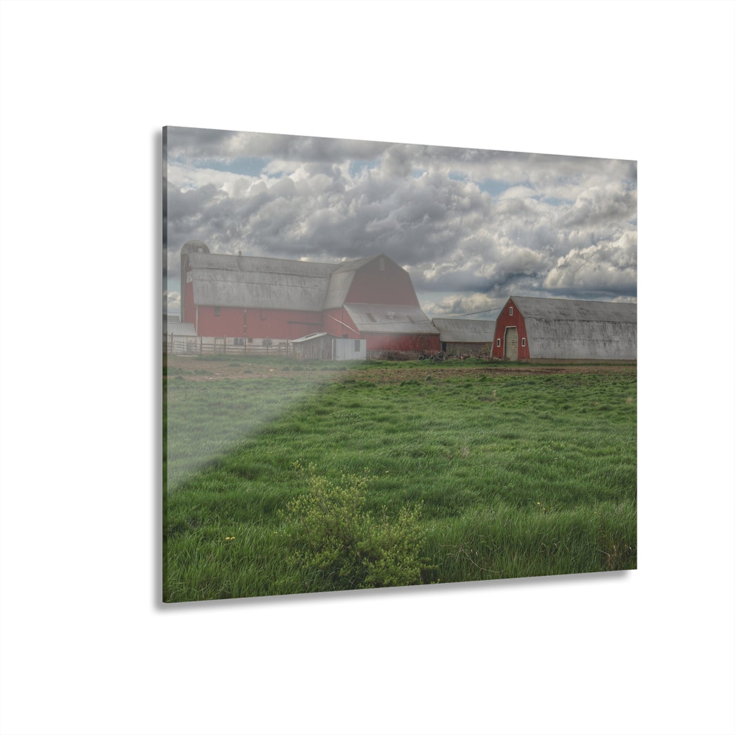 U R There Photography North Sandusky Reds Rustic Farmhouse Acrylic Wall Print