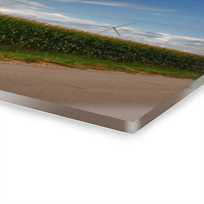 U R There Photography Gilford Road Corn Row Rustic Farmhouse Acrylic Wall Print