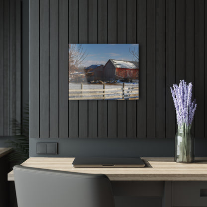 U R There Photography Attica Reds Rustic Farmhouse Acrylic Wall Print
