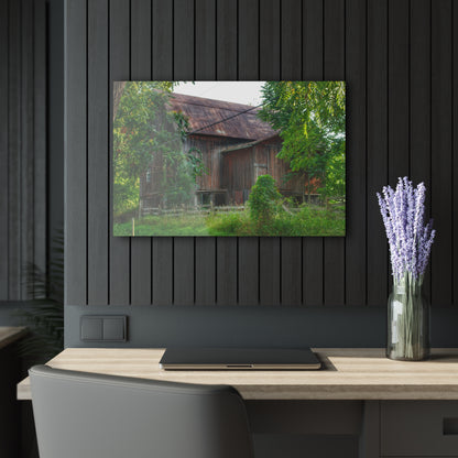 U R There Photography Oxford Rusted Red I Rustic Farmhouse Acrylic Wall Print