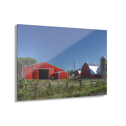 U R There Photography Mount Morris Road Farm and Horse Rustic Farmhouse Acrylic Wall Print