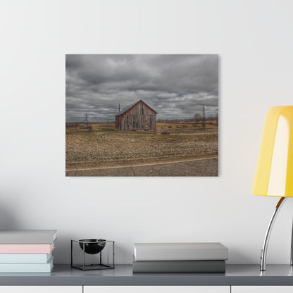 U R There Photography Barnes Road Little Red III Rustic Farmhouse Acrylic Wall Print
