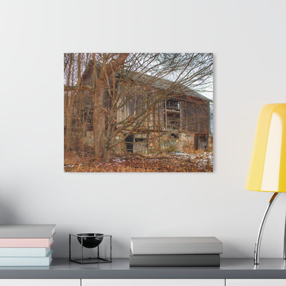 U R There Photography Norway Lake Hidden Grey II Rustic Farmhouse Acrylic Wall Print